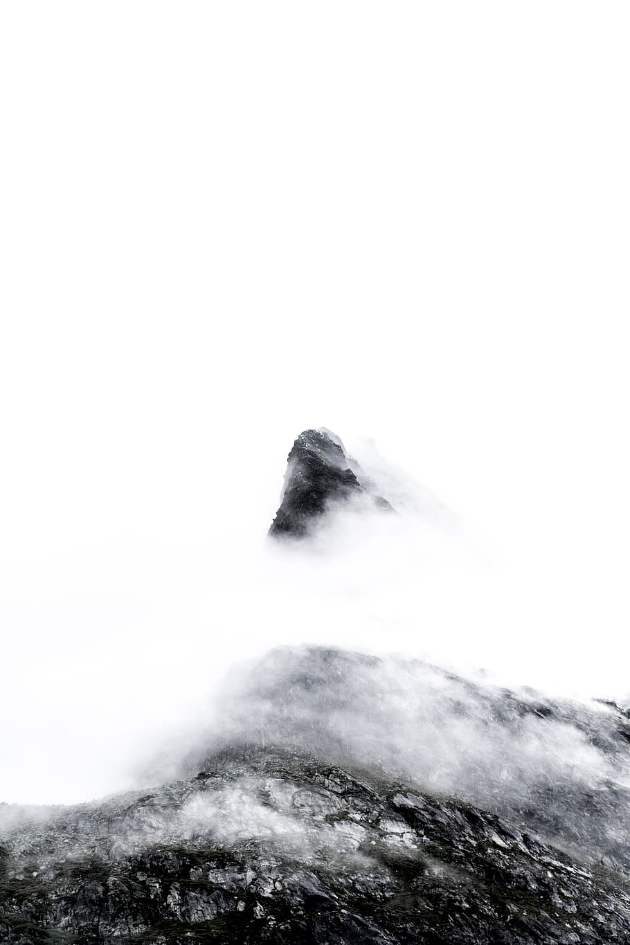 switzerland, evolène, mont miné glacier, moody, peak, alps, HD wallpaper