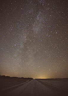 canada, saskatchewan, stars, night, sky, road, star - space HD wallpaper