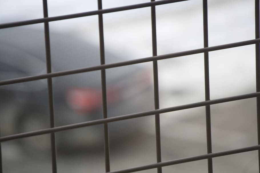 fence, bokeh, no people, window, day, close-up, sky, architecture HD wallpaper