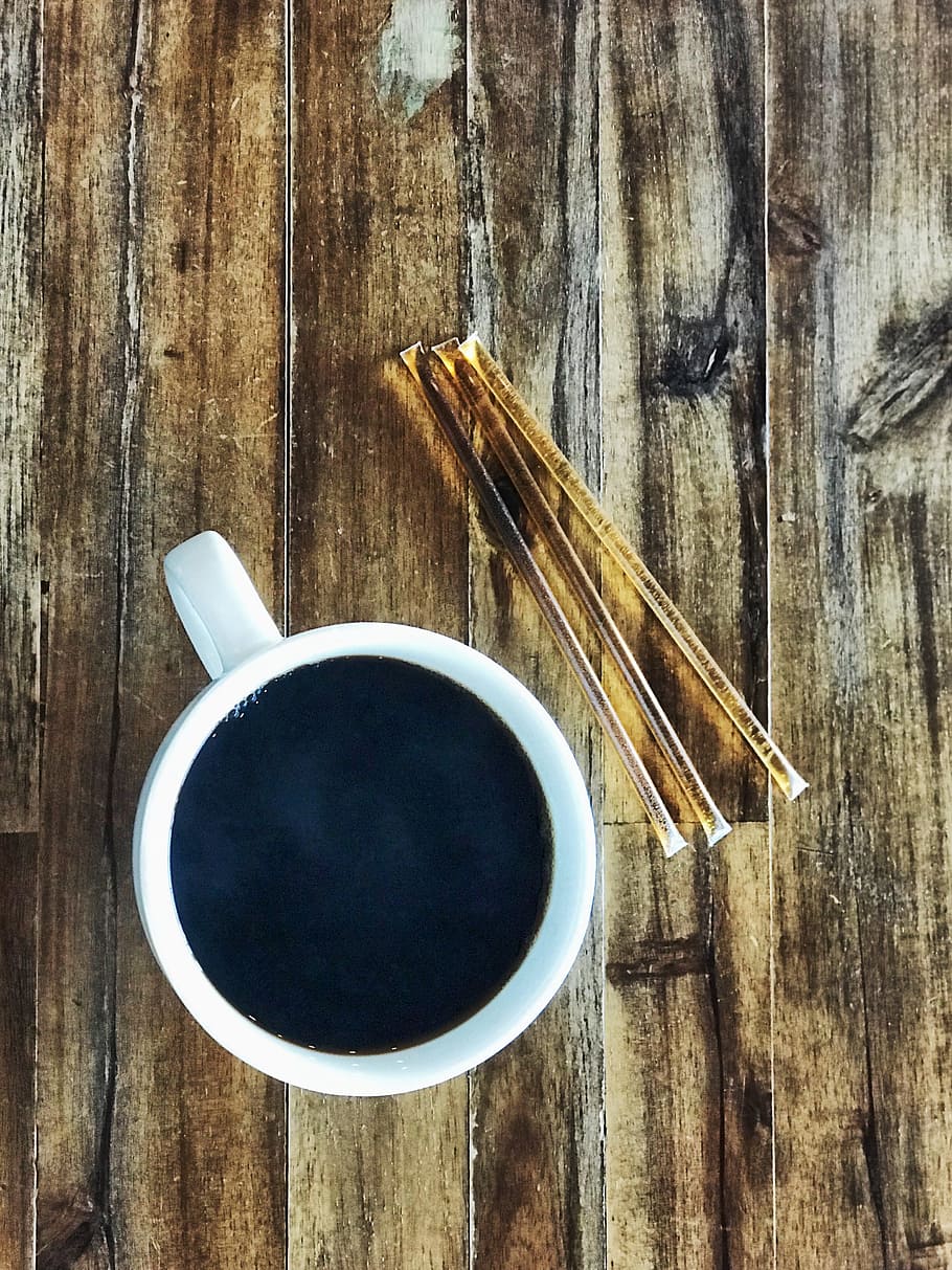 black, coffee, cinnamon, rustic, wood, table, minimal, wood - material HD wallpaper