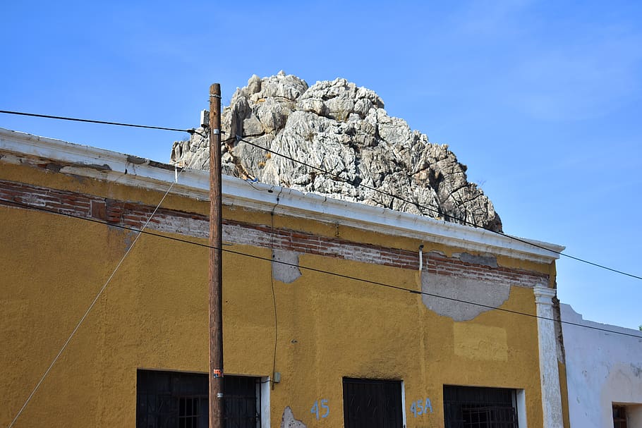 mexico, hermosillo, centro histórico, peñasco, amarillo, architecture, HD wallpaper