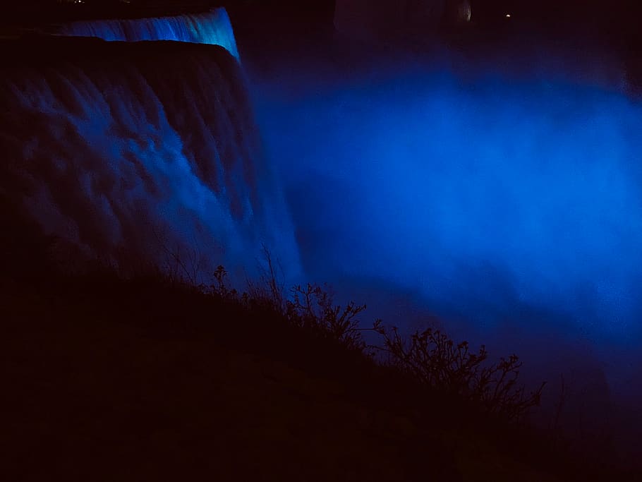 dark, night, blue, spooky, no people, scenics - nature, horror HD wallpaper