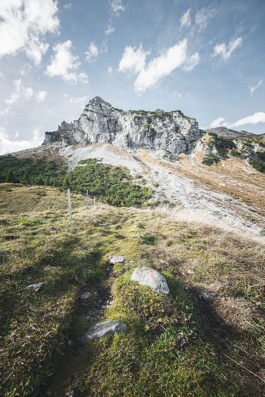 mountain during daytime, nature, outdoors, switzerland, mountain range HD wallpaper