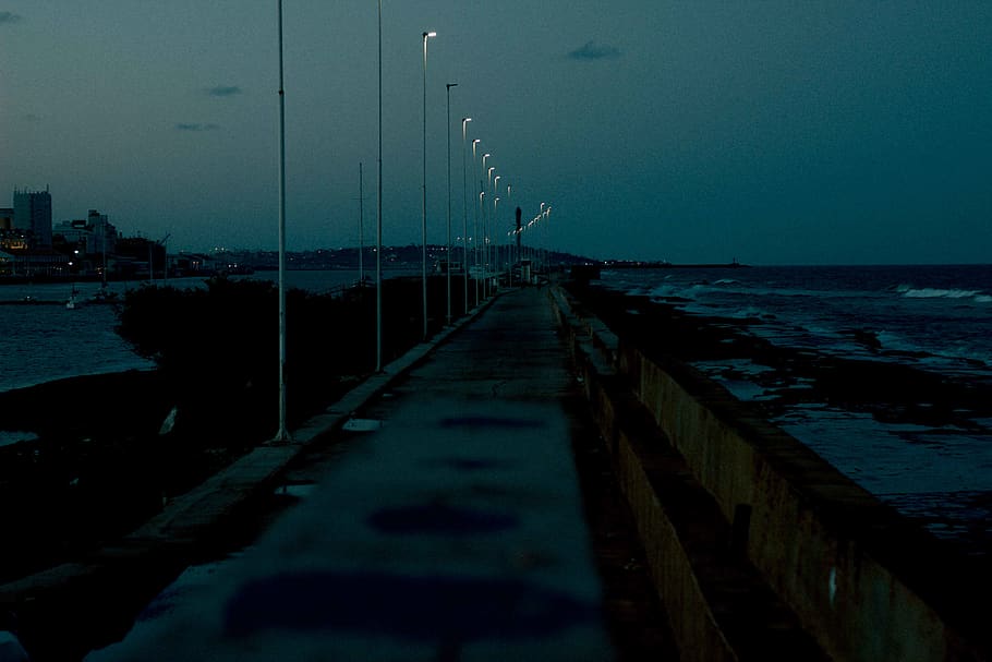 night, lights, forest, pale, old, vintage, noise, texture, beach HD wallpaper