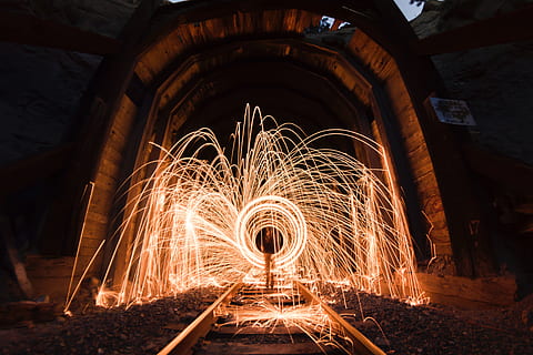 still, fireworks, light, show, flames, slow, shutter, exposure HD wallpaper