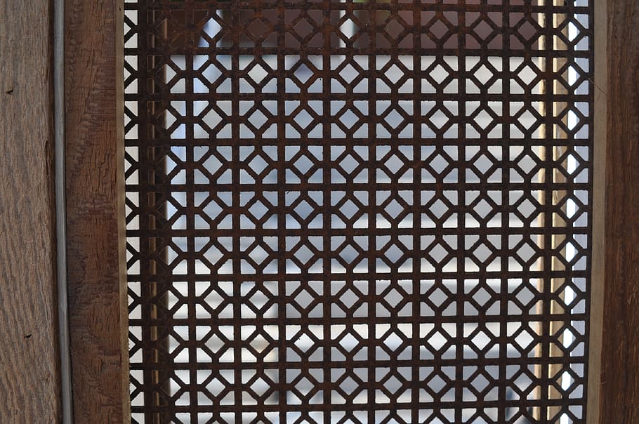 architecture, grid, metal, pattern, built structure, design HD wallpaper
