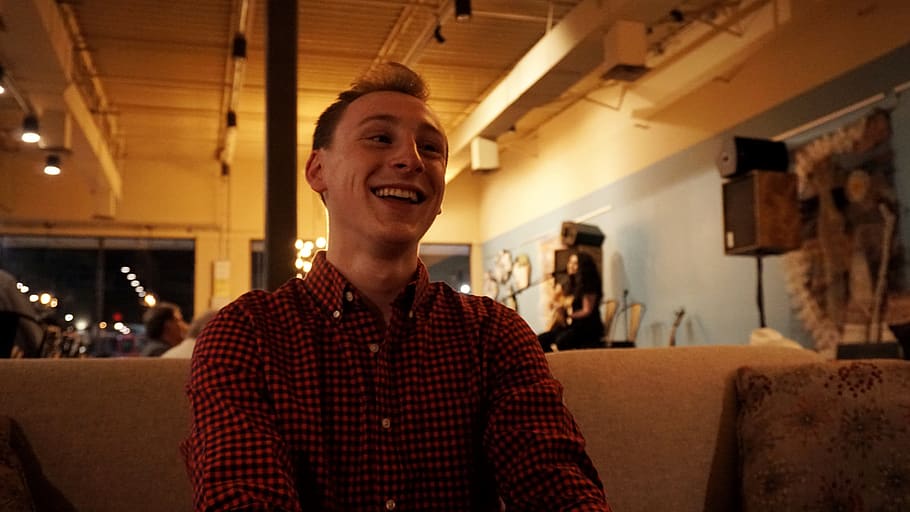 human, person, face, apparel, clothing, smile, lighting, lawrence ks HD wallpaper