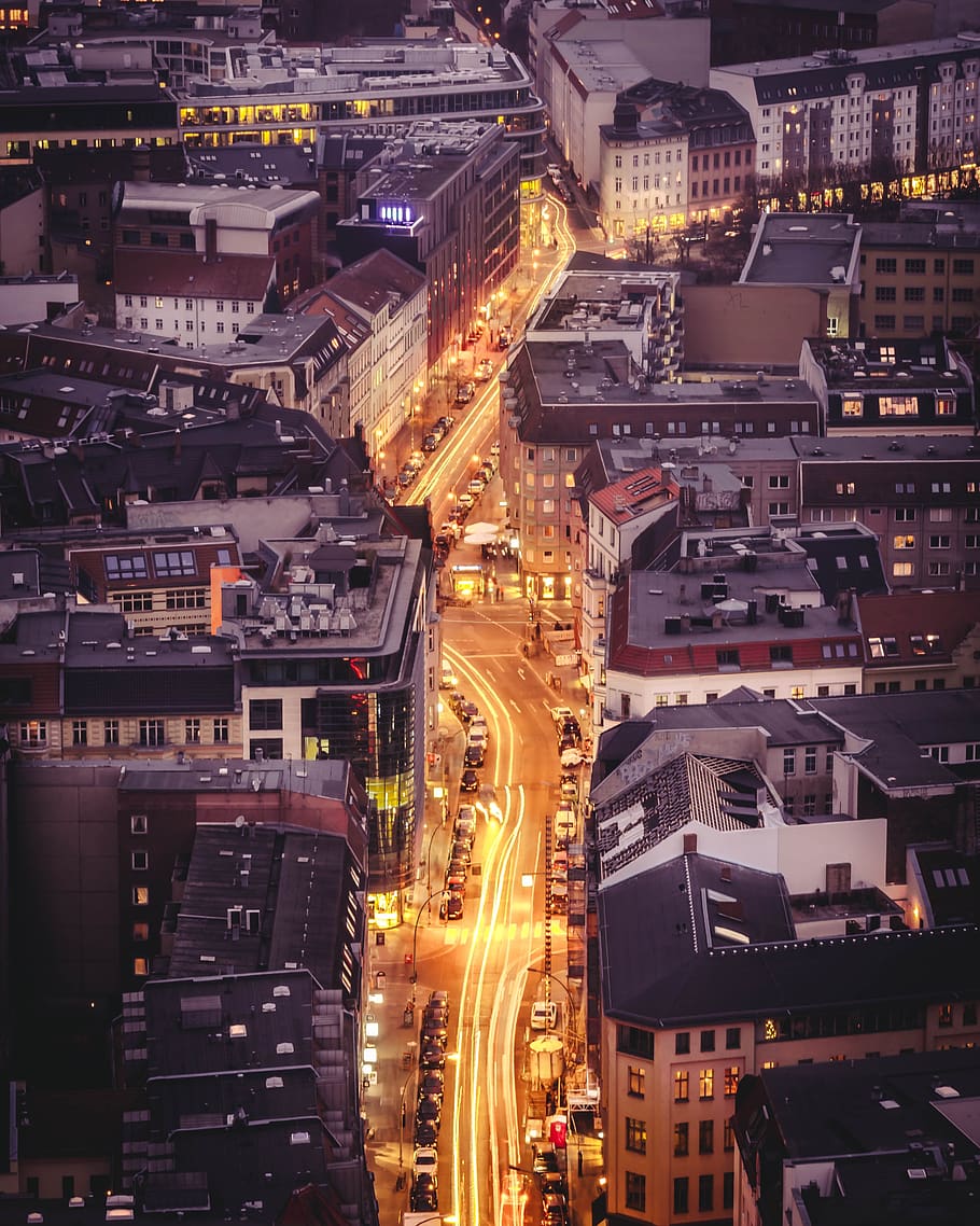 berlin, germany, city, cityscape, buildings, road, transportation HD wallpaper
