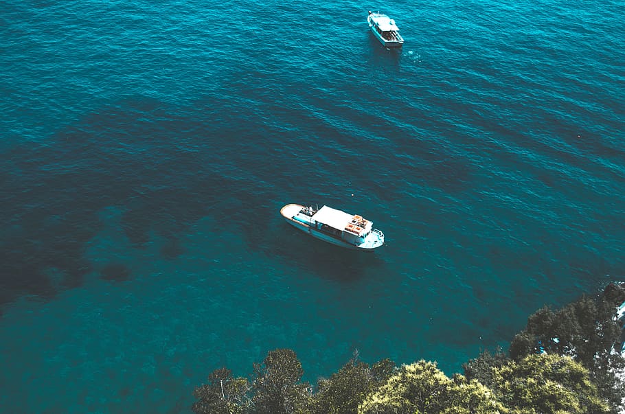 italy, boat, ocean, blua, water, sea, transportation, nautical vessel HD wallpaper