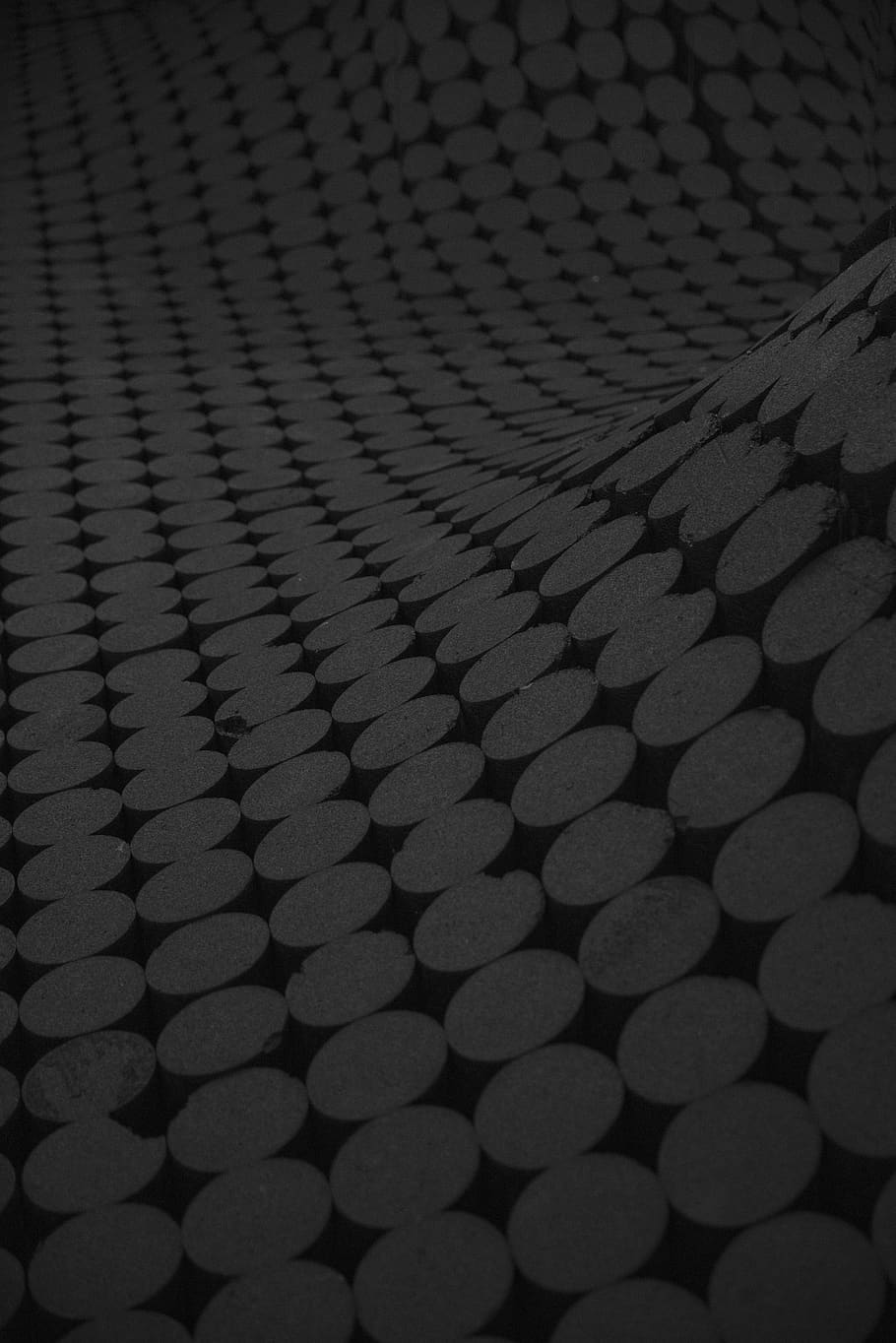 black, curves, lines, dark, architecture, design, art, pattern HD wallpaper