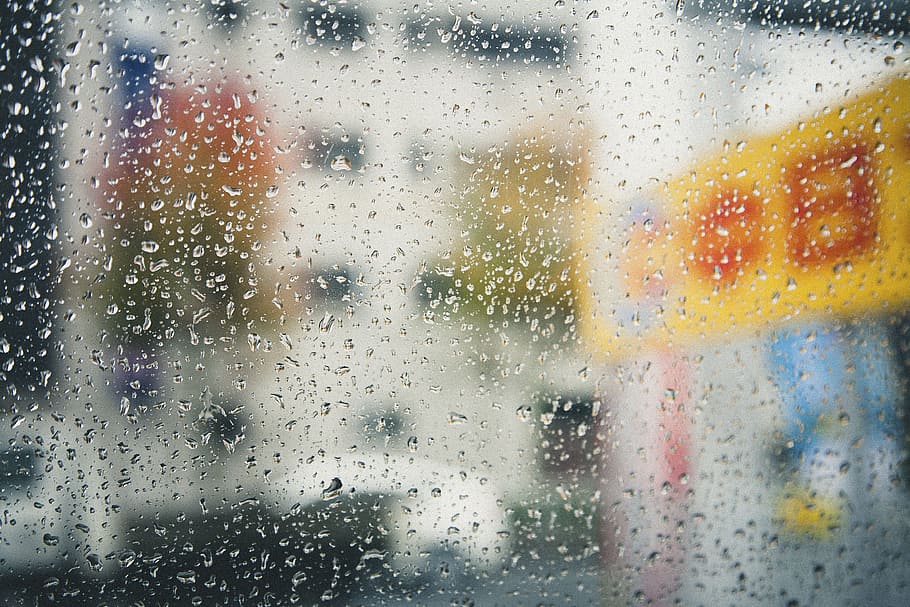 glass, windows, water, rain, weather, wet, glass - material HD wallpaper