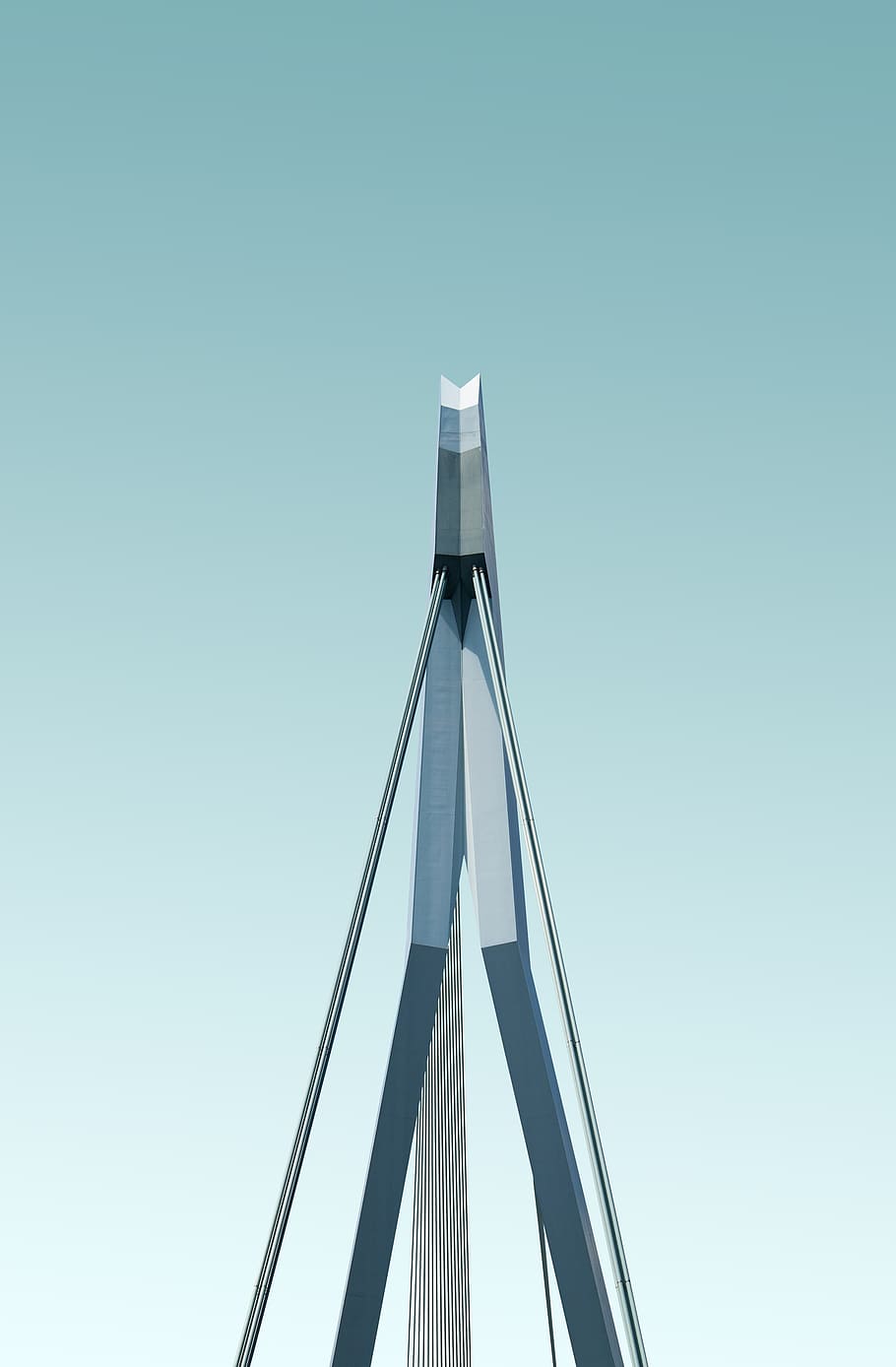architectural photography of grey tower, minimal, sharp, building HD wallpaper