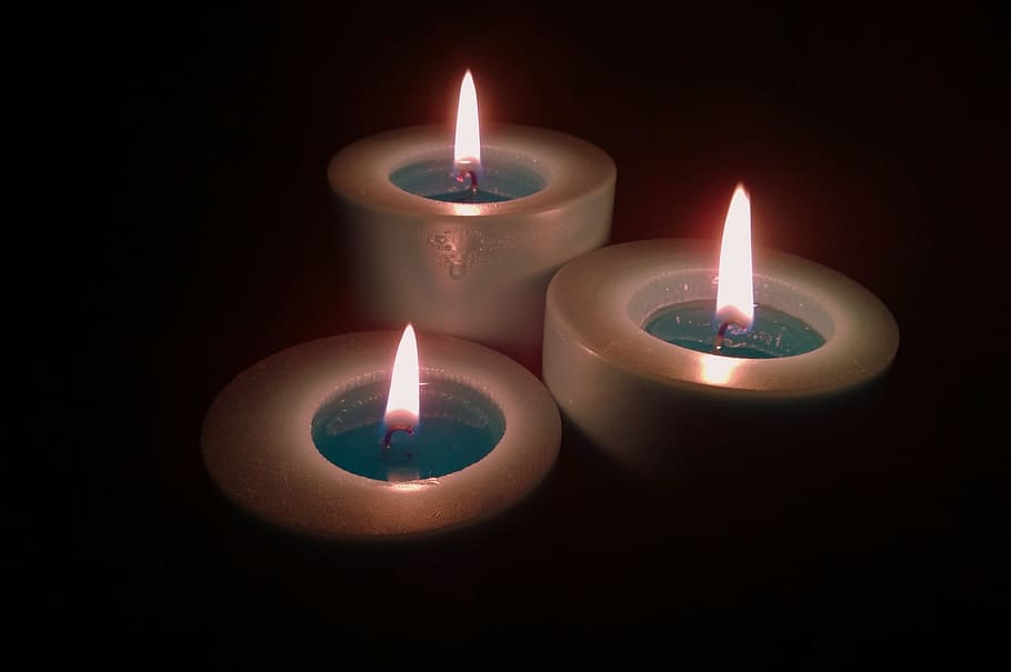 candle, burning, fire, wax, object, flame, illuminated, indoors HD wallpaper