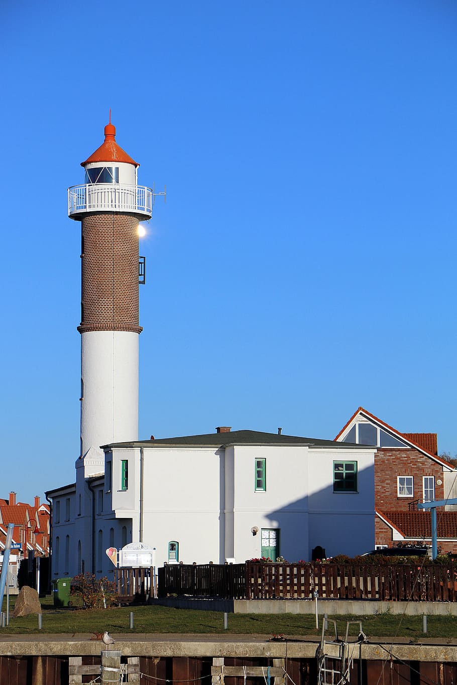lighthouse, insel poel, sky, daymark, port, lighthouses, travel, HD wallpaper