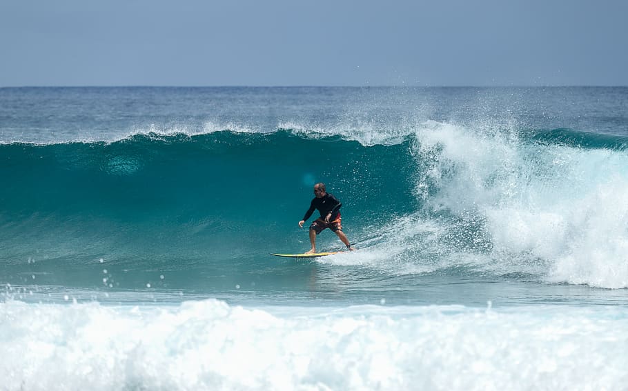 Photo of Man Surfing During Daytime, action, beach, fun, guy HD wallpaper