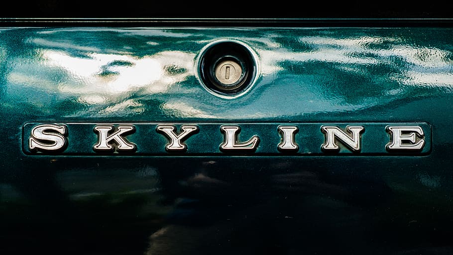 Skyline emblem, text, communication, no people, western script, HD wallpaper