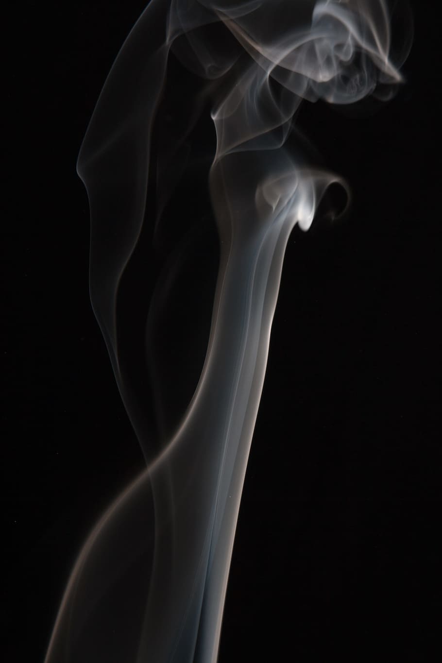 smoke, abstract, shapes, black, texture, background, fog, effect HD wallpaper