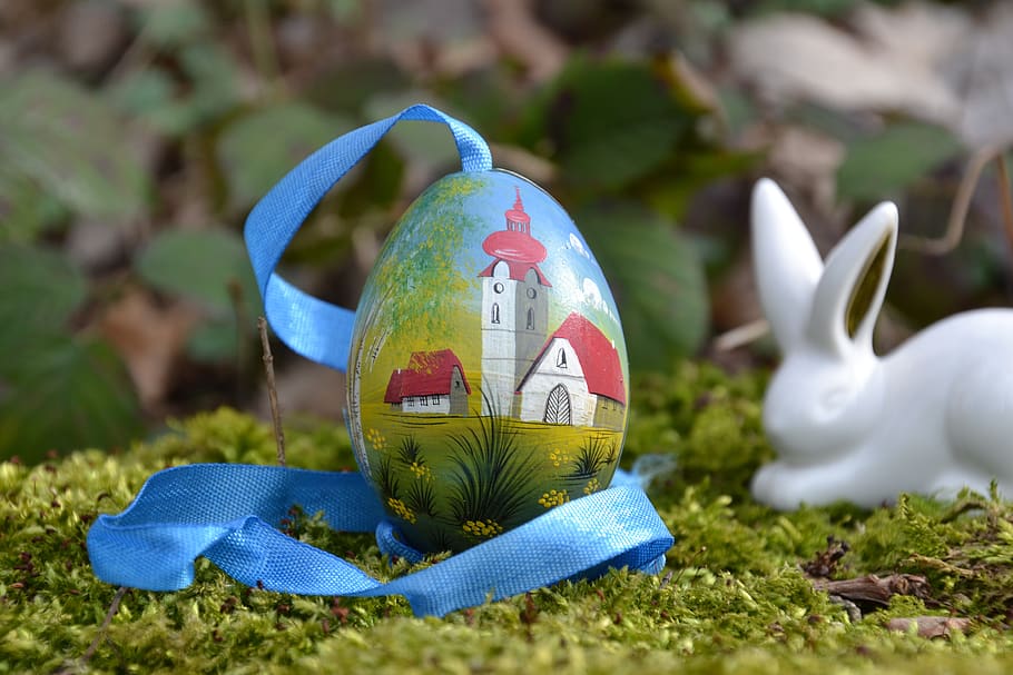 easter, easter egg, colorful, colored, spring, easter nest HD wallpaper