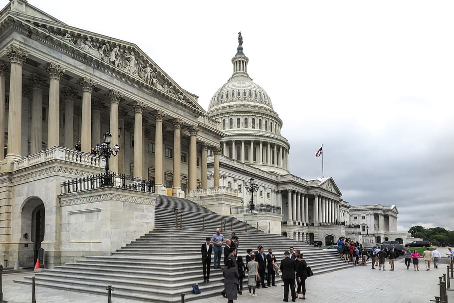 Steps of US Senate and House of Representatives., america, american