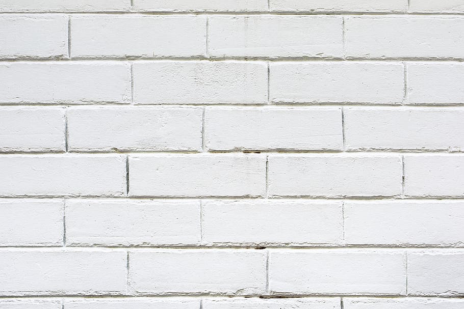 White Concrete Brick Wall Wallpaper, architecture, attractive