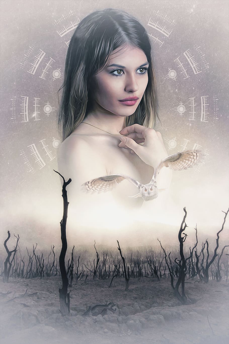 gothic, fantasy, dark, female, woman, girl, young, beauty, model HD wallpaper