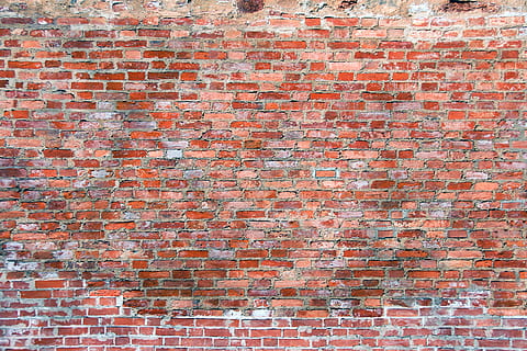 bricks, wall, backgrounds, red, old, white, brickwork, brown HD wallpaper