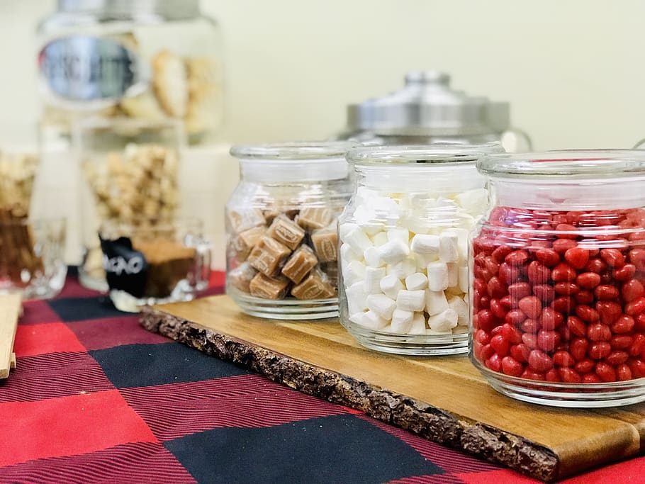 candy, valentin, tiles, red, dessert, food, confectionery, delicious HD wallpaper