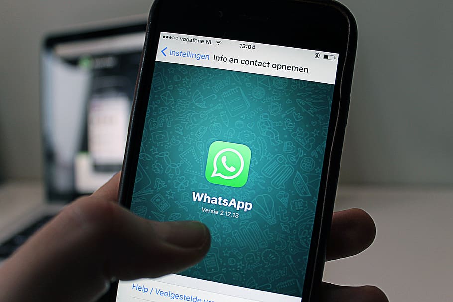 Whatsapp Application Screenshot, apple, chat, communication, contact, HD wallpaper