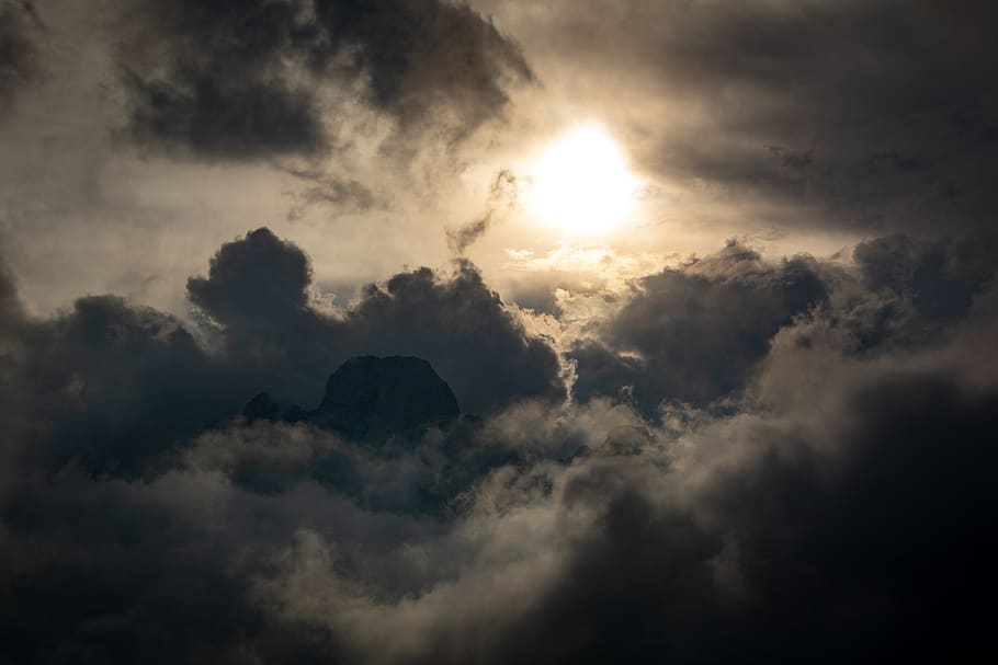 clouds, mountain, earth, sky, hd wallpaper, hd wallpapers, wallpaper hd HD wallpaper