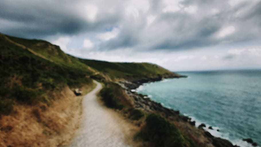 seashore photo, water, cloud - sky, land, scenics - nature, beach HD wallpaper