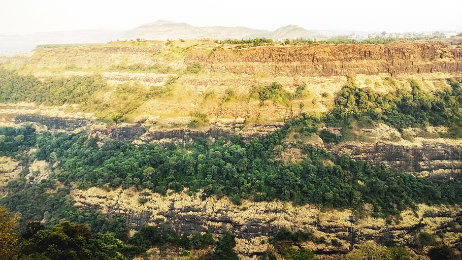 india, khandala, mountain range, valley, trees, hill, forest HD wallpaper