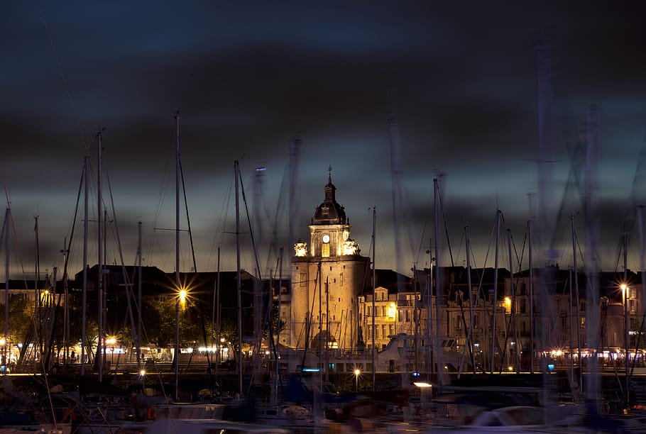 tower, architecture, building, spire, steeple, clock tower HD wallpaper
