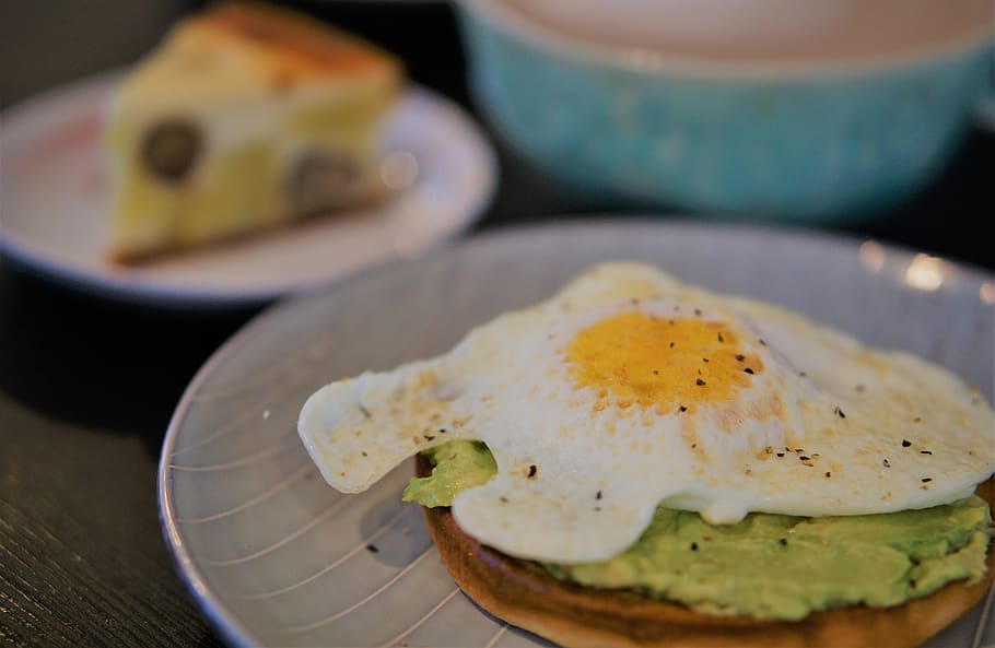fried eggs on sandwich, food and drink, healthy eating, freshness HD wallpaper