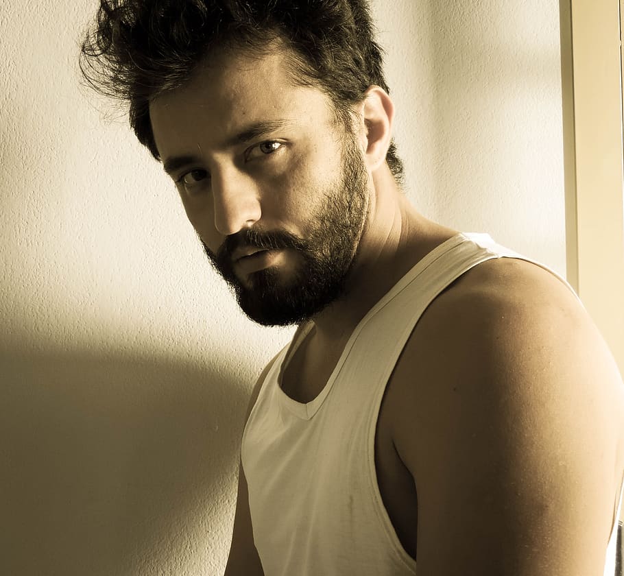 bearded, beardman, model, barbado, barber, one person, portrait HD wallpaper