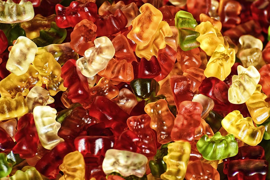 Hd Wallpaper Gummibarchen Sugar Sweet Haribo Color Sweetness Fruit Jelly Mix Wallpaper Flare