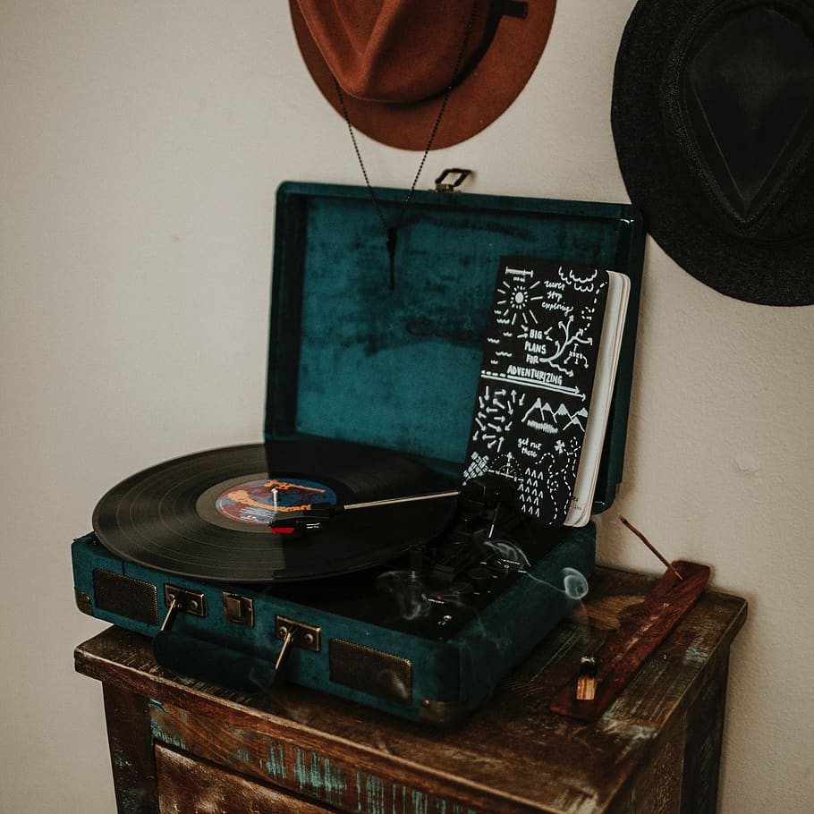wall, hats, notes, notebook, smoke, charcoal, furniture, music HD wallpaper