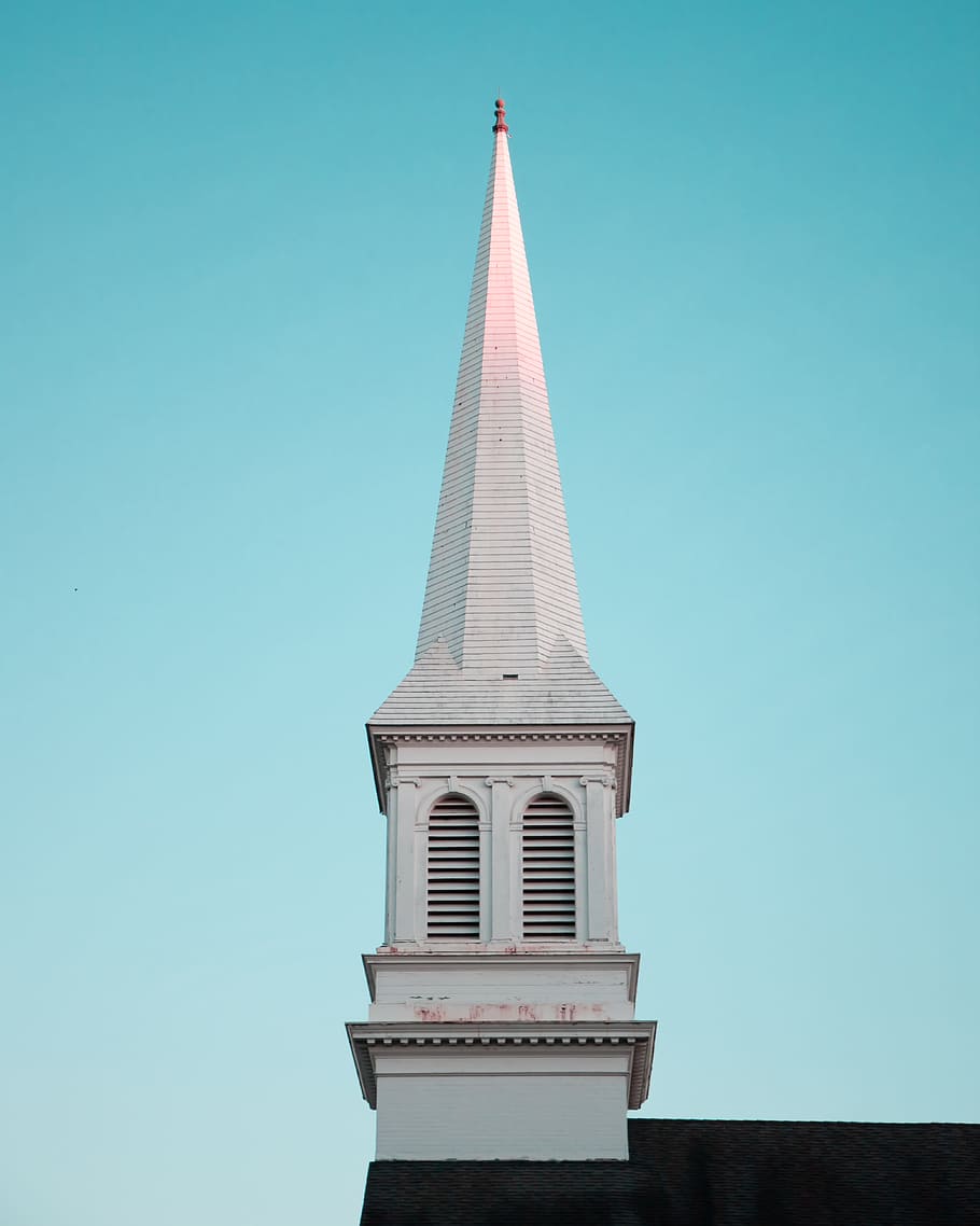 architectural photography of a white minaret, building, steeple HD wallpaper
