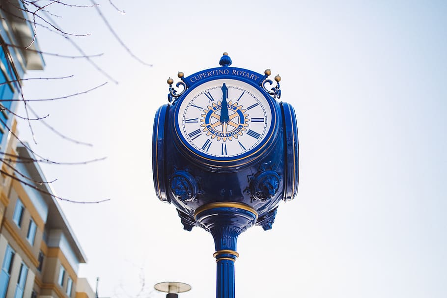 blue metal numeric clock during daytime, tower, architecture HD wallpaper