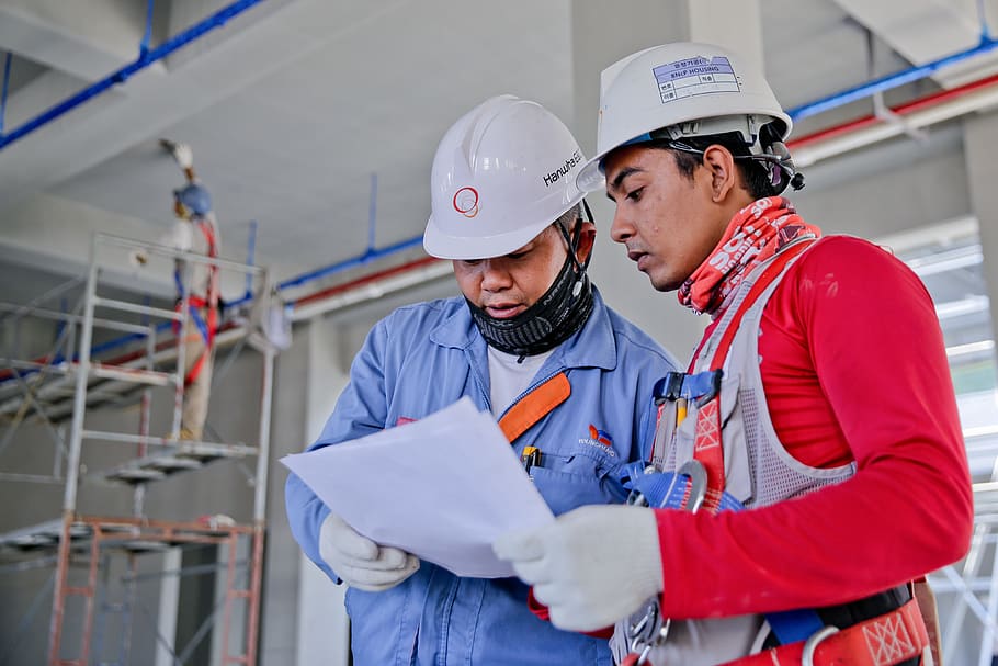 construction, building, architecture, work, site, helmet, headwear HD wallpaper