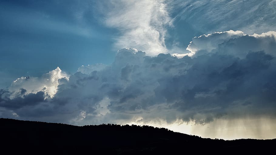 sky, cloud, cloudscape, skyline, blue, cloud - sky, beauty in nature HD wallpaper