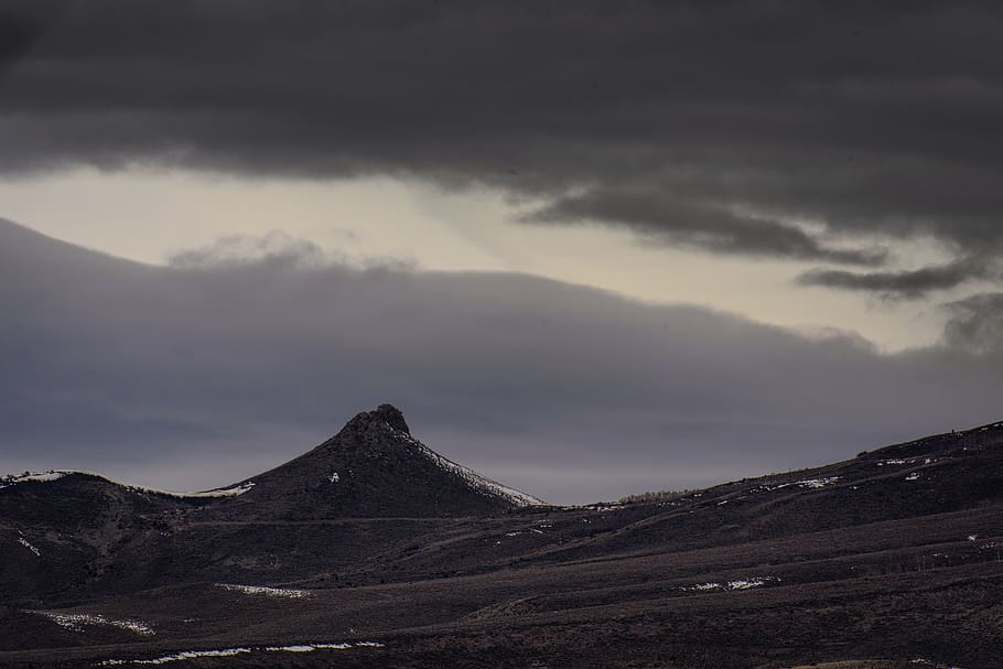 mountain, highland, cloud, sky, summit, landscape, nature, valley HD wallpaper