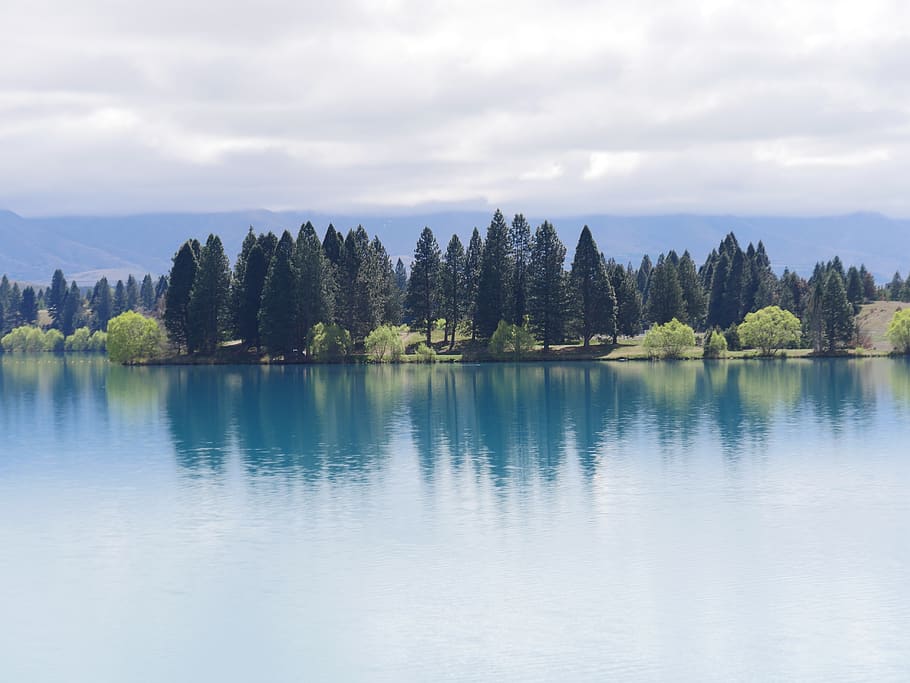lake, forest, reflection, water, nature, landscape, trees, river HD wallpaper