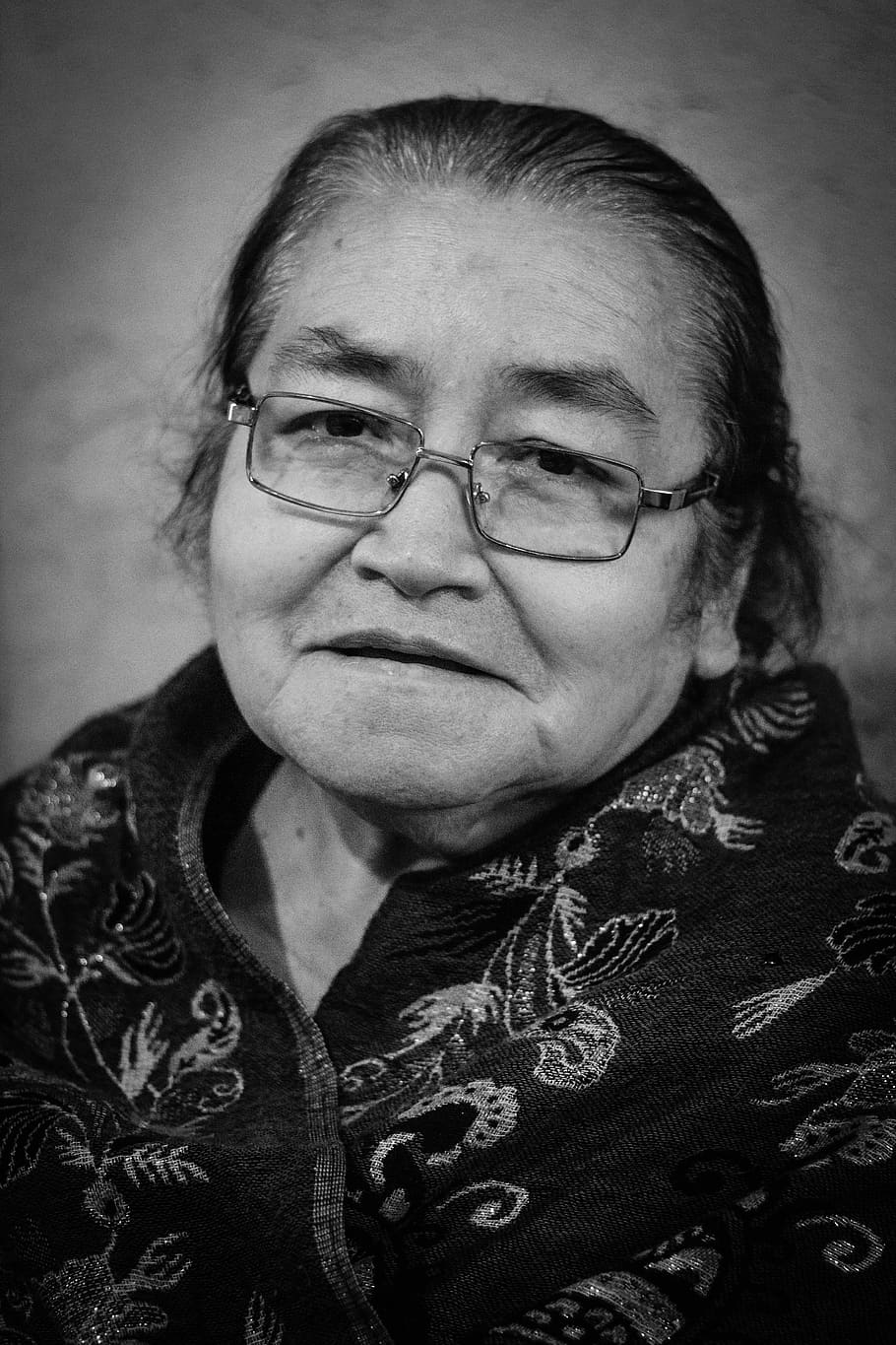 old, woman, blanco y negro, tiempo, eyeglasses, senior women