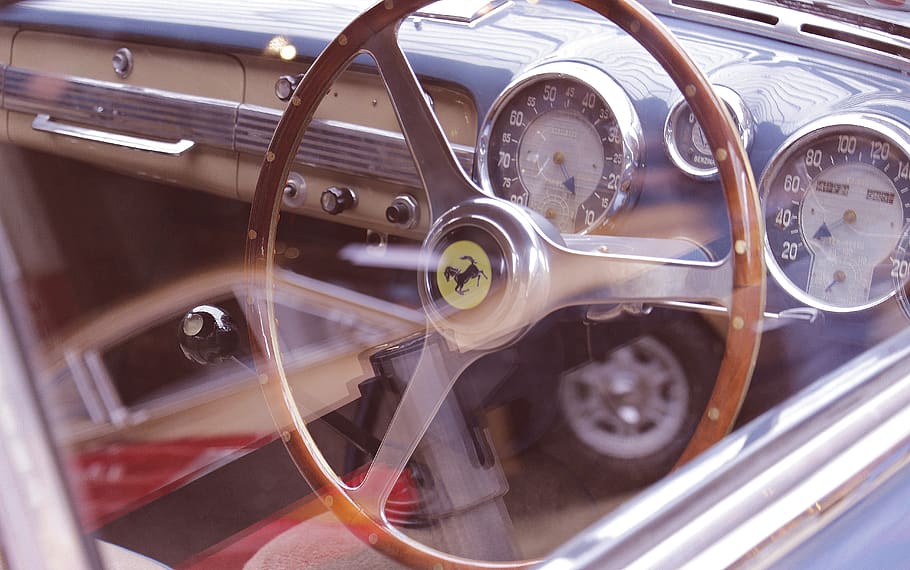oldtimer, ferrari, auto, retro, automotive, classic, vehicle HD wallpaper