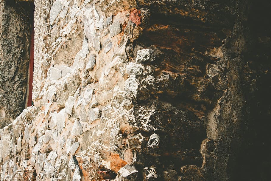 wall, rock, nature, architecture, light, shadow, texture, wallpaper HD wallpaper