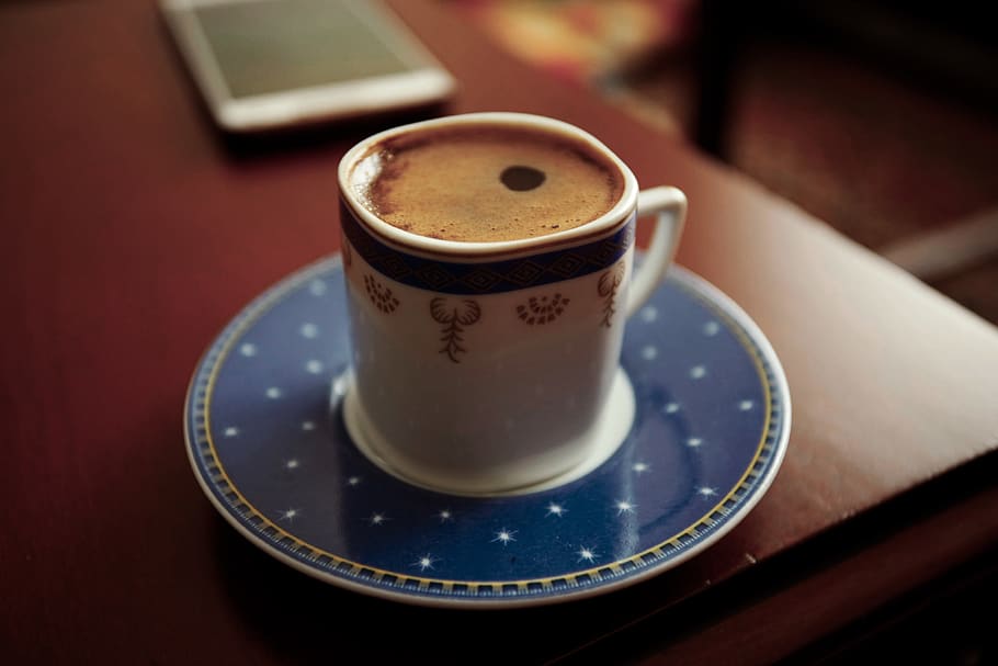 Ceramic Cup Filled With Coffee, beverage, caffeine, cup of coffee HD wallpaper