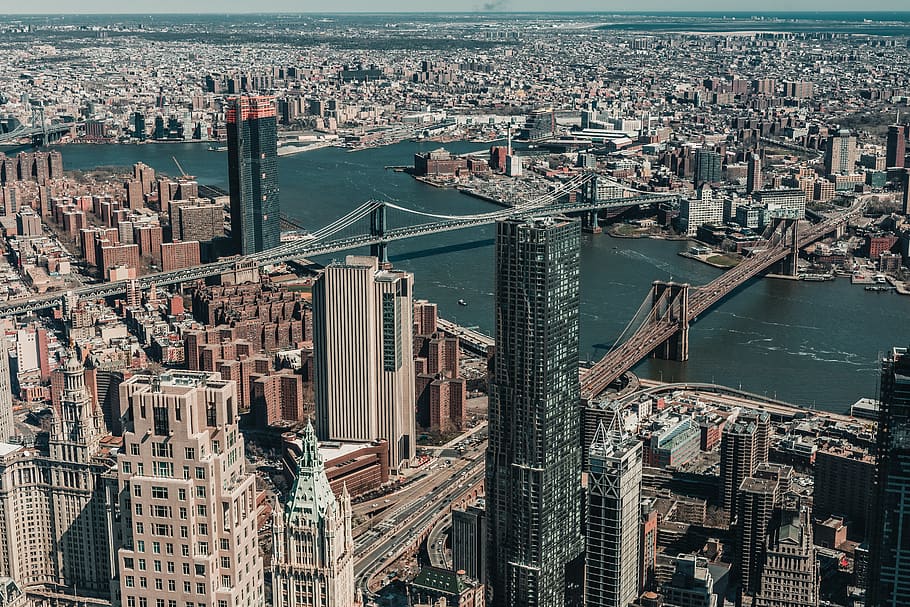 high-rise buildings, nature, outdoors, landscape, scenery, aerial view HD wallpaper