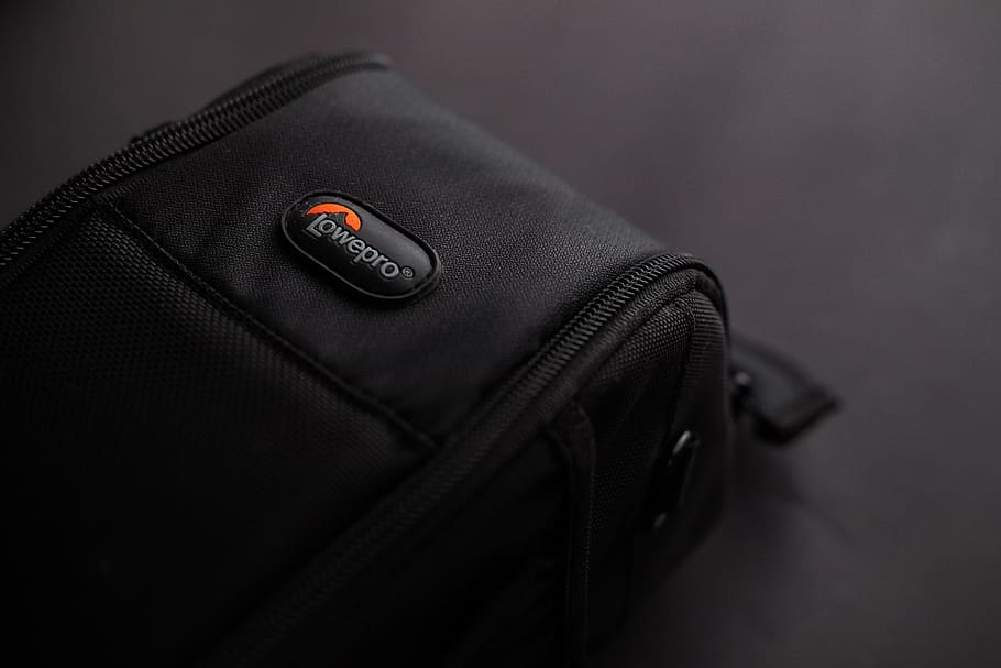 Black Bag, accessory, black background, close-up, colors, dark HD wallpaper