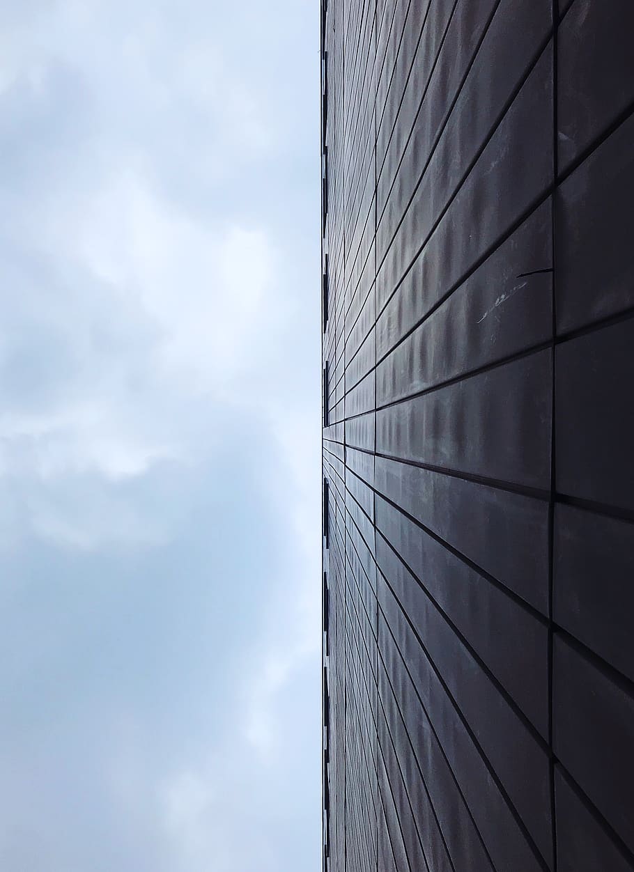 building, office building, triangle, china, shanghai, silhouette HD wallpaper