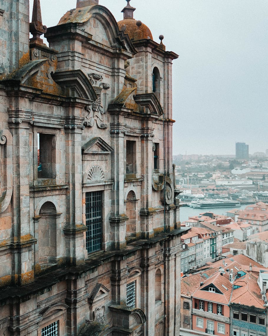 dome, architecture, building, roof, tower, steeple, spire, porto HD wallpaper